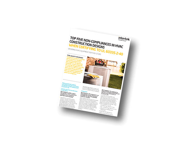 Top Five Non-Compliances in HVAC Construction Designs | Fact Sheet