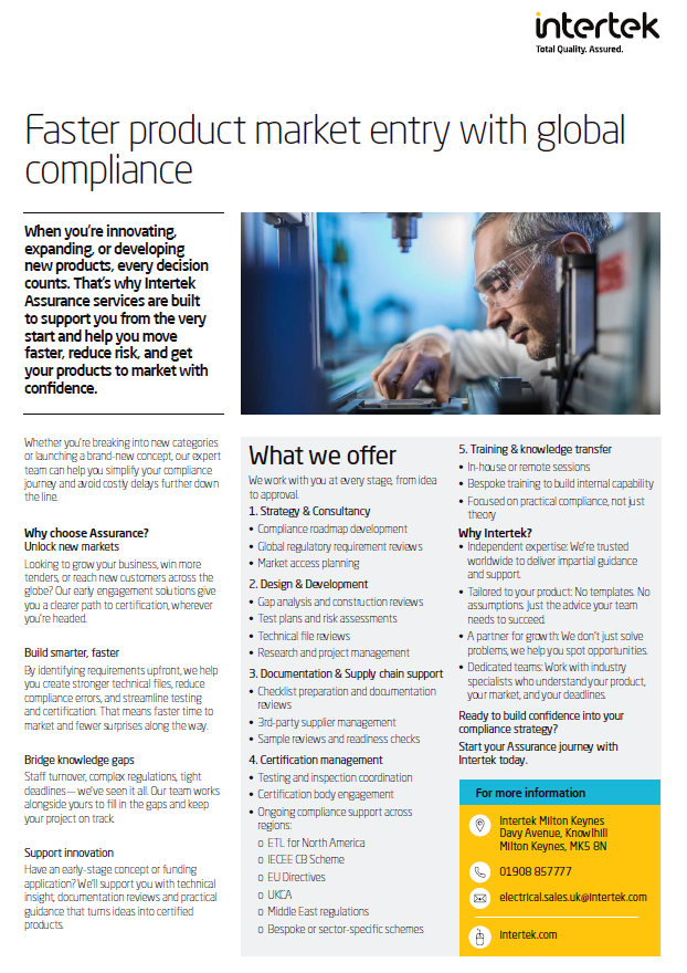 UK EL Assurance fact sheet