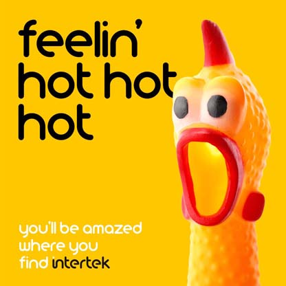 Rubber chicken with mouth open